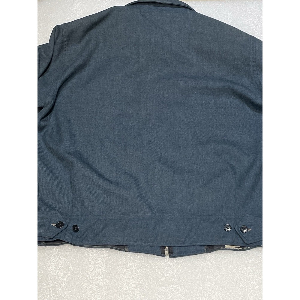 Vtg 50s Uniform Co Jacket Lightning Zip Service Technician Blue 22x25 - Picture 13 of 13